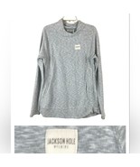 Techstyles Gray Jackson Hole Wyoming Popover Sweatshirt Women’s Size Large - £25.06 GBP