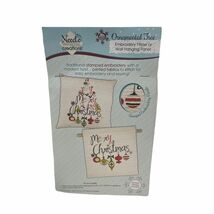 Christmas Ornament Tree Embroidery Pillow Wall Hanging Kit Needle Creations - $6.90