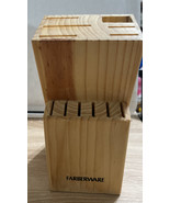 Farberware Wooden Knife Block Storage Holder 12 Slots - £12.69 GBP