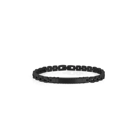 Daniel Klein Men&#39;s Bracelet Jet Black Stainless Steel Chain Bracelet - $99.99
