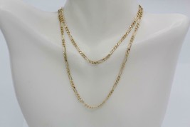 Fine 10K Yellow Gold 2.5mm Figaro Link Chain Necklace 20&quot; Long 5.7 Grams - £257.33 GBP
