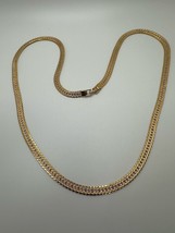 Vintage Gold Plate Napier Long Chain Necklace 30” X 7mm - $33.66