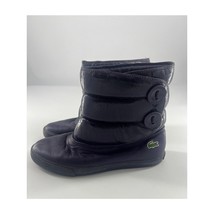 Lacoste Ankle Boots Womens Size 6 Purple Button Winter Ski Warm Preppy Rare - $54.45