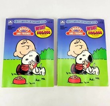 (Lot of 2) Vintage 1988 SNOOPY AND FRIENDS Coloring Activity Book Golden Peanuts - $15.74