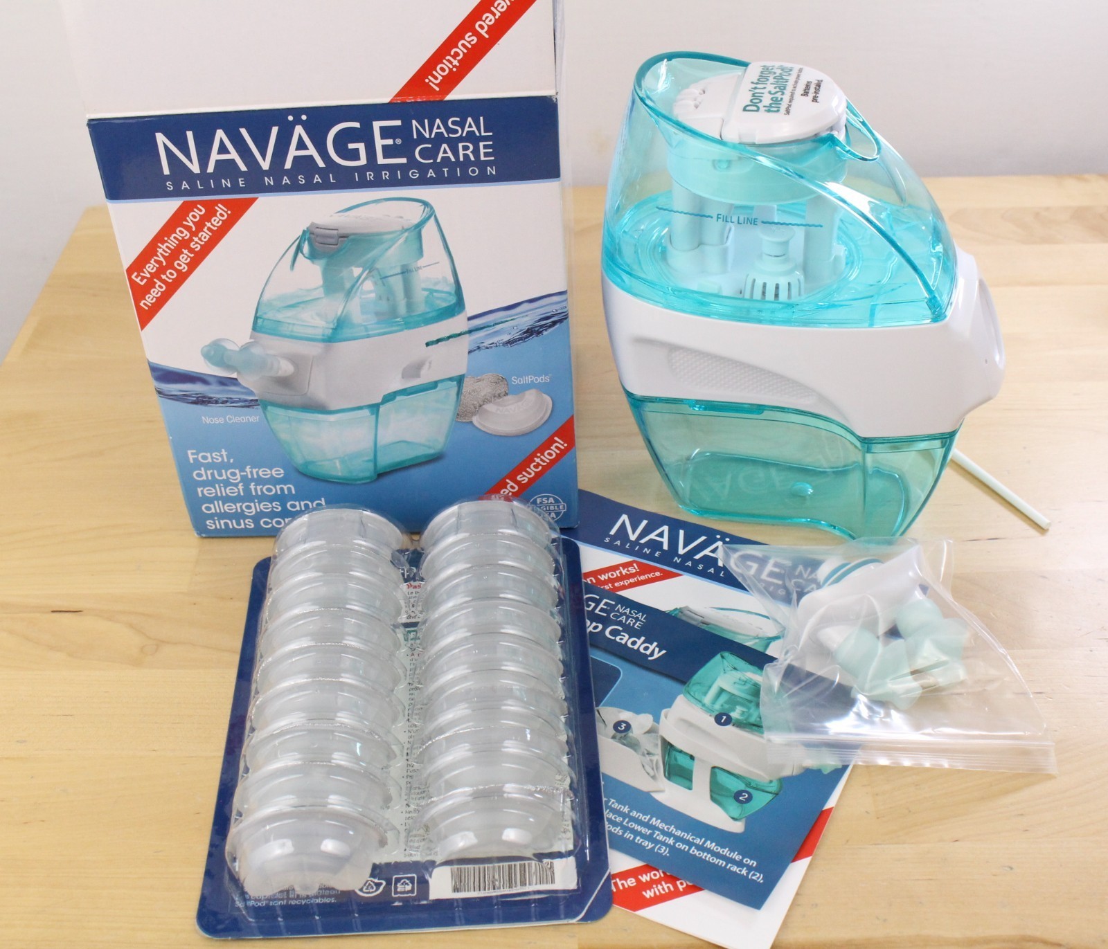 Navage Nasal Care Saline Nasal Irrigation + 19 Salt Pods *Used Once - $49.49