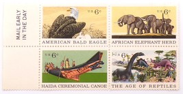 United States Stamps Block of 4  US #1387-90 1970 Natural History - £2.38 GBP