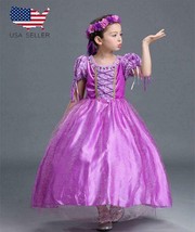 Kid Girl Sofia First Princess Long Dress up Costume Cosplay Halloween 2T... - £18.62 GBP
