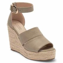 Catherine Malandrino Women Strappy Espadrille Sandals Andiee Size US 8.5 Taupe - £21.02 GBP