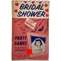 Bridal Shower Just Married Party Games Booklat Leister Toledo Ohio 1950s - £11.18 GBP
