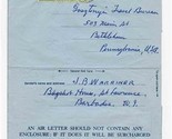 Barbados Air Letter to Bethlehem Pennsylvania 1963 - £9.41 GBP