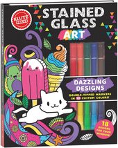Stained Glass Art: Dazzling Designs (Klutz Activity Book) [Hardcover] Ed... - $10.31