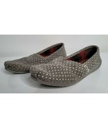 TOMS Womens Size 8 Grey Gray White Dot Pattern Slipper Slip-On Shoes - $18.99