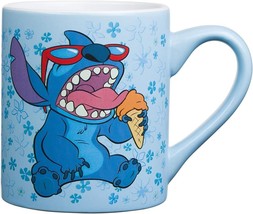 Lilo &amp; Stitch Eating Ice Cream Cone Mug 20 oz Disney Licensed NEW - £16.90 GBP