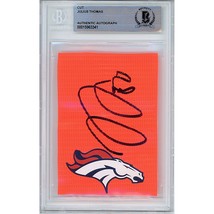 Julius Thomas Auto Denver Broncos Signed Football Pylon Cut Beckett Autographed - £61.07 GBP