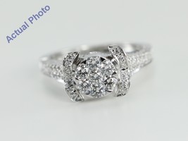 18k White Gold Round Diamond Engagement Ring (1.3 Ct,G Color,VS1 Clarity) - £1,579.59 GBP