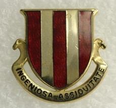 Vintage Us Military Dui Pin 2nd Maintenance Bn Infeniosa Assiduitate Ns Meyer Ny - £7.42 GBP