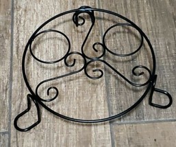 Decorative Metal Plant Stand Black - £7.90 GBP