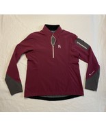 Backcountry Polartec 1/4 Zip Pullover Fleece Lined Jacket Red Women’s Large - $15.48