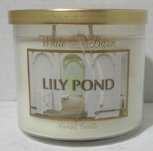 White Barn Bath &amp; Body Works 3-wick Large Jar Scented Candle LILY POND - £32.20 GBP