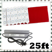 25ft Brightest 24v Storefront Window LED Light + 50w Heavy Duty Power Su... - $64.34