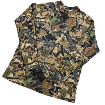 Vintage Camo Long sleeve Shirt Mossy Oak Forest Floor Hunting Mens XL - $39.59