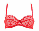 L&#39;AGENT BY AGENT PROVOCATEUR Damen Bikini-BH Punktmuster Rot Größe S - £35.88 GBP