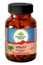 Lot of 2 Organic India Vitality 120 Capsule USDA GMO Ayurvedic Natural Herb Care - £35.20 GBP