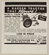 1941 Print Ad Black Hawk Garden Tractors Ohio Cultivator Co. Bellevue,OH - £6.38 GBP