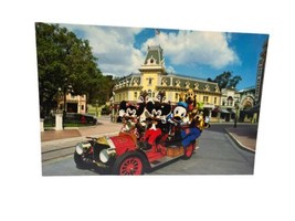 No Alarm Mickey Minnie Friends in Fire Engine #1 Vintage Disneyland Postcard - £18.62 GBP