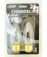 Feit Electric BP25ETC 25 Watt Clear Straight Tip Chandelier Light Bulb~2... - $13.23 CAD