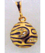 Silver Russian Handmade Faberge Egg Pendant #PD-011-103 - $60.07