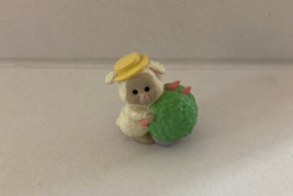 Hallmark Merry Miniatures Easter Lamb With Bush Figurine - £7.86 GBP