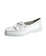 24 HOUR COMFORT Arlette Wide Width Moccasin Design Leather Loafers - $39.95