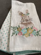 Tabitha Webb Easter Bunny Rabbit Embroidered Towels 20 X28   New Kitchen Easter - £15.17 GBP