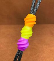 An item in the Crafts category: Glow in the Dark Paracord Bead, Luminous Resin EDC Knife Lanyard