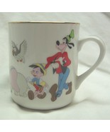 VINTAGE WALT DISNEY WORLD DISNEYLAND 3&quot; COLLECTOR&#39;S MUG CUP Dumbo Pinocchio - $371.19 MXN