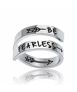Quote Ring BE FEARLESS Adjustable Jewelry Stainless Steel Inspirational ... - $22.99
