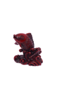 Red Resin Jumping Koi Fish Figurine 3&quot; Asian Decor - $11.87