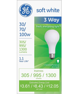 GE Lighting 97493 30-Watt - 70-Watt - 100-Watt A21 3-Way, Soft White, 6-... - £27.21 GBP