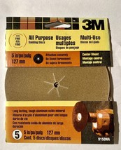 3M Sanding Disk 120fine All Purpose 5”in. Center Mount (5pcs) 9150NA - $8.14