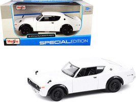 Maisto 1973 Nissan Skyline 2000GTR White Diecast 1 24 Scale - $590.86 MXN