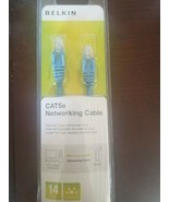 Belkin FastCAT5e CAT5e Blue Snagless 14 Feet Patch Networking Cable - NE... - $110.80 MXN