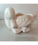 Vintage Weiss 1984 AVON Ceramic White Swan  Goose Duck With Babies Plant... - $15.43