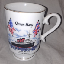 Vintage ~ 1968 Phil Papel Mug Queen Mary Los Angeles Made in Japan Mug. - $28.04