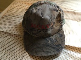 Camouflage Rocky Shoes and Boots Baseball Cap Hat Adjustable Snapback good - $13.49 CAD