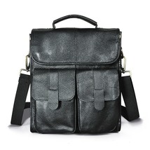 New Natural Bull Leather Male Design One Shoulder Messenger bag Retro Cross-body - £83.06 GBP