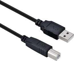 DIGITMON 2 Pack 10 Ft Black A-Male to B-Male USB 2.0 High Speed Printer ... - £8.69 GBP