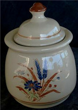 Nice Stoneware Transferware Canister, VG CONDITION - £11.86 GBP