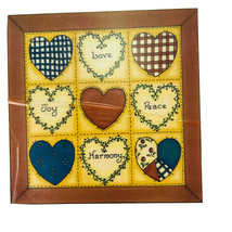 Heart Quilt Sandi Gore Evans Patchwork Rubber Stamp Uptown L25100 Vintag... - $12.57