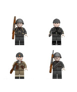 4Pcs WW2 Italian Carcano Minifigures Garbaldi Brigade Soldier Mini Block... - $382.89 MXN